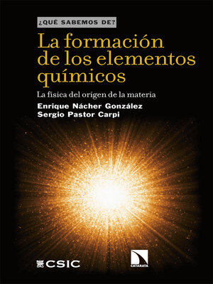 cover image of La formación de los elementos químicos